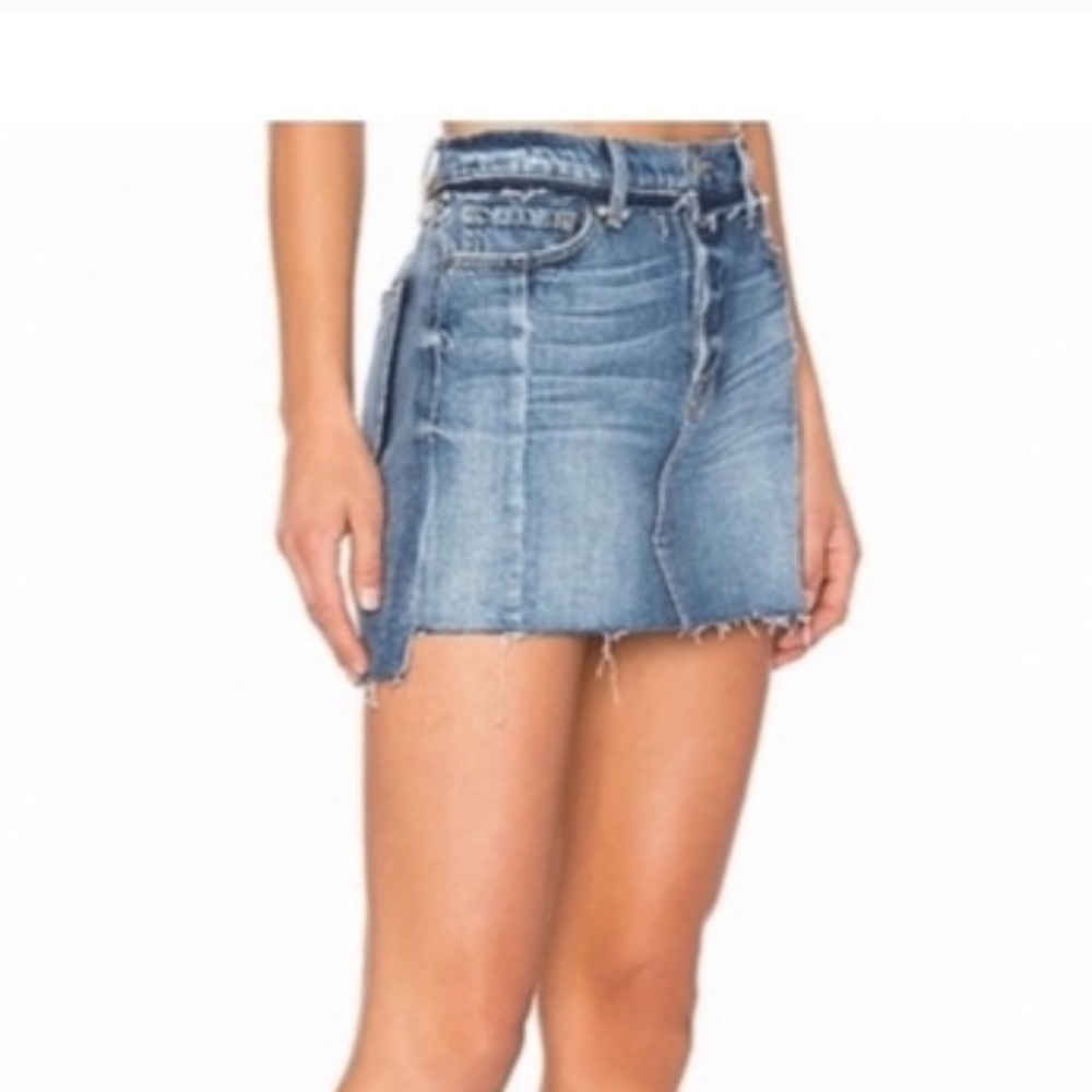 FRAME Denim Mini Skirt  - Dark Wash  24